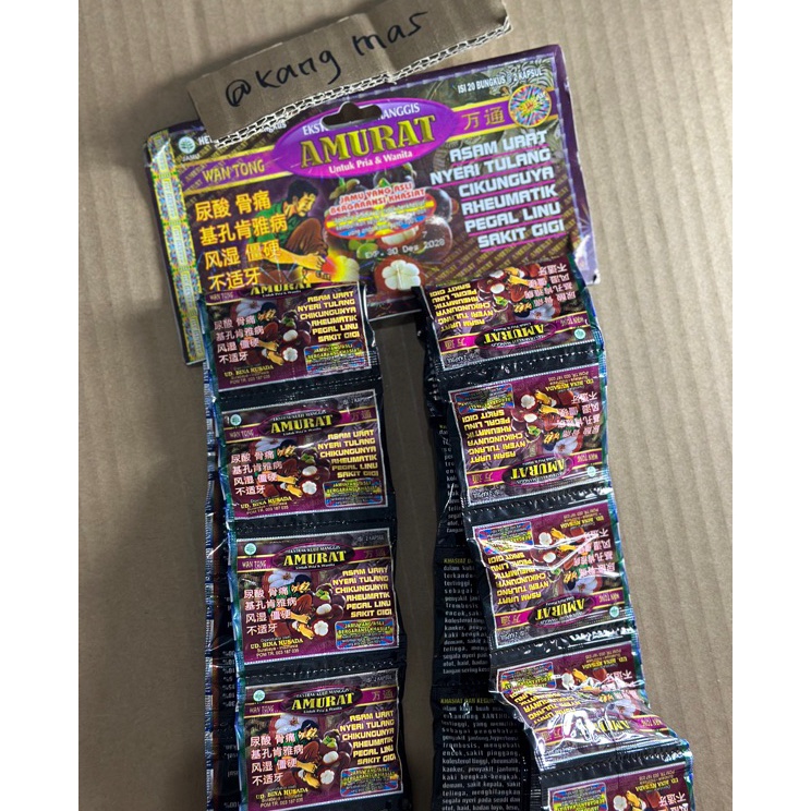 

Produk Terbaik AMURAT KAPSUL ISI 2 sachet 2 kapsul