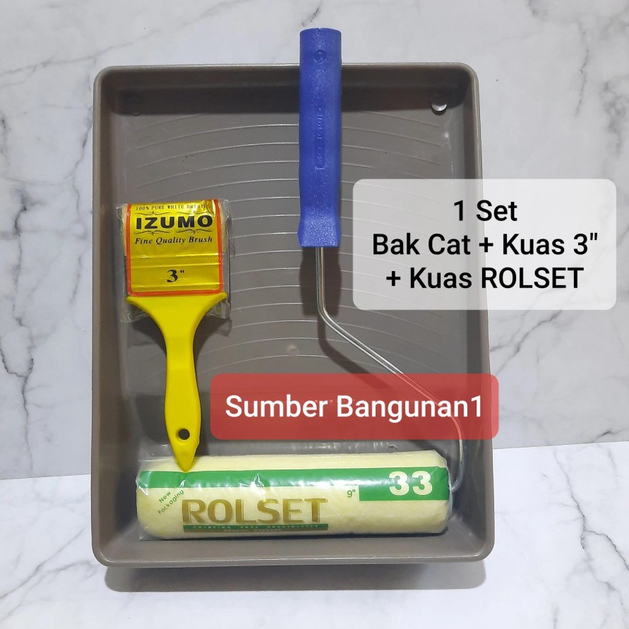 

KODE F3X5 Bak Cat kuas roll ROLSET kuas 3 inch roller