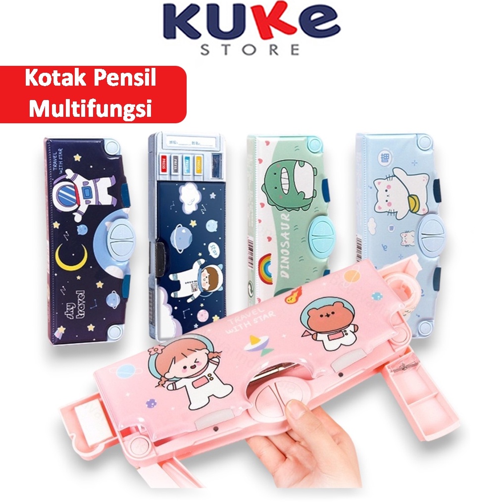 

ART X72C KUKE KOTAK PENSIL MULTIFUNGSI TEMPAT PENSIL KARAKTER KOTAK ALAT TULIS KARTUN SET ALAT TULIS LENGKAP STATIONERY SET