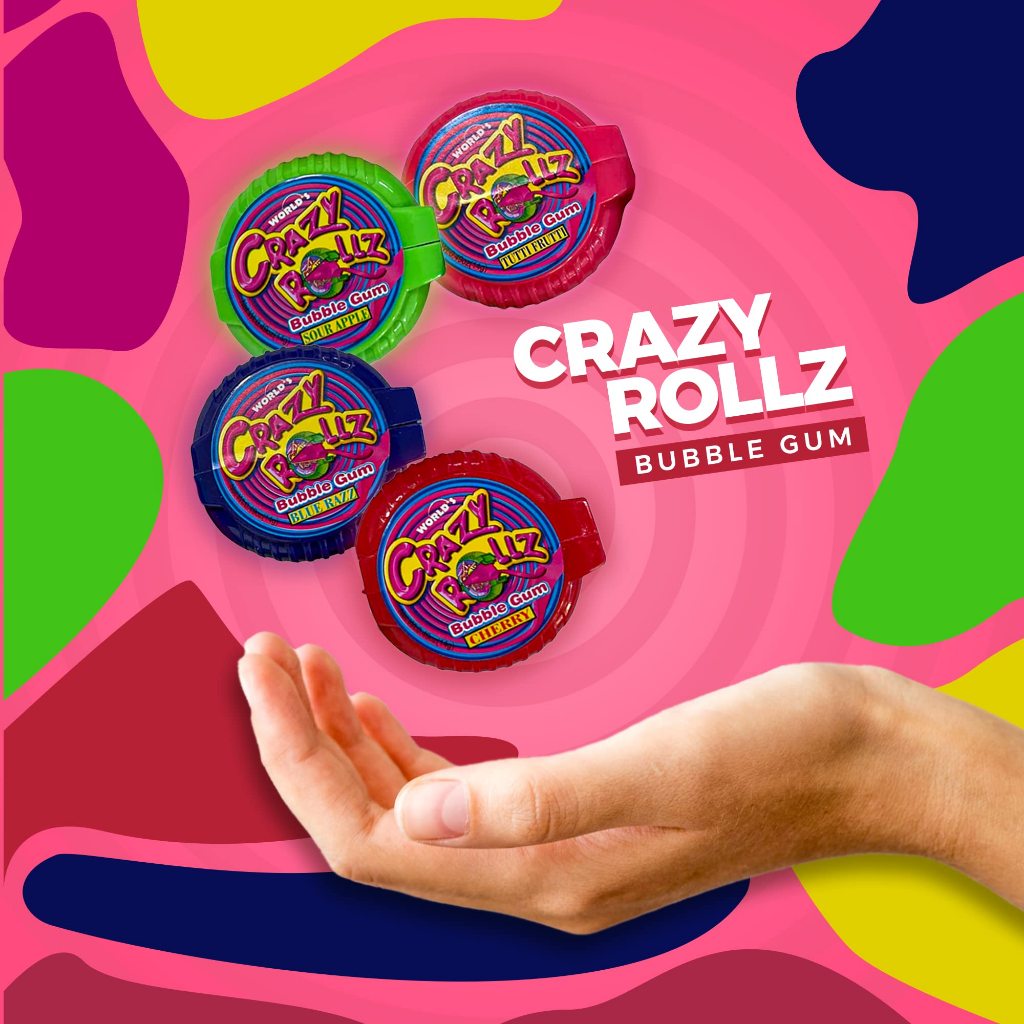 

Crazy Rollz Bubble Gum 50gram