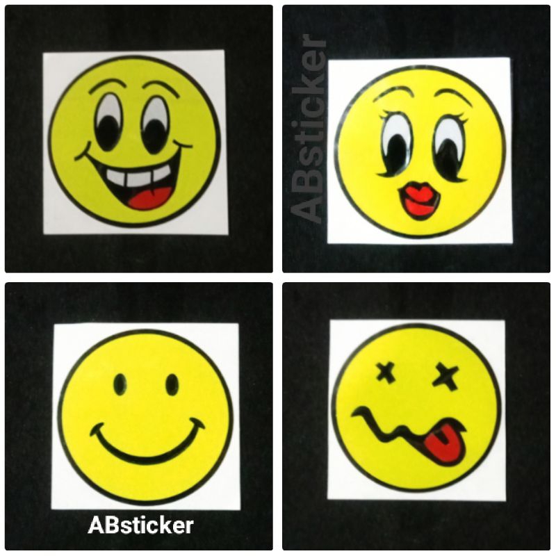 

STICKER SMILE STIKER SMILE LUCU CUTTING