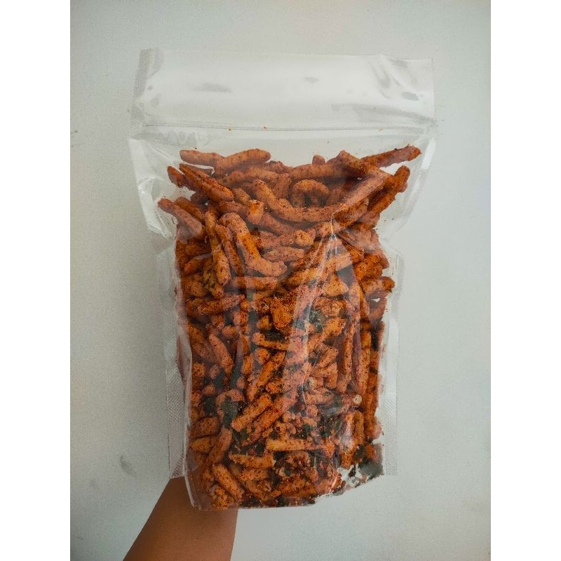 

Basreng pedas daun jeruk / basreng stik pedas daun jeruk 500g