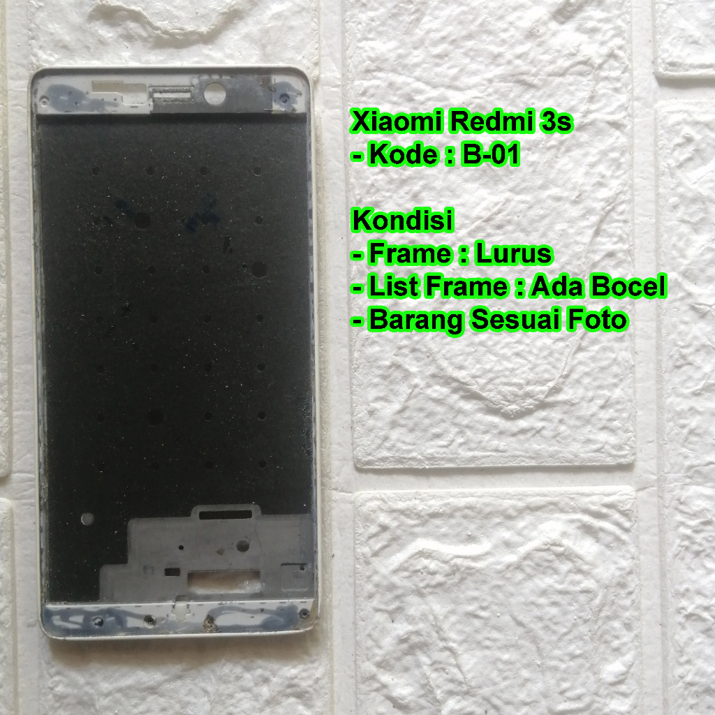 Xiaomi Redmi 3 Frame Tulang Tengah / Tatakan LCD Copotan