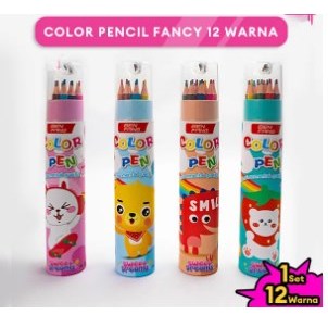 

Pensil Warna Squeezy 1 Set 12 Warna + Serutan | Color Pencil | Pensil warna multifungsi