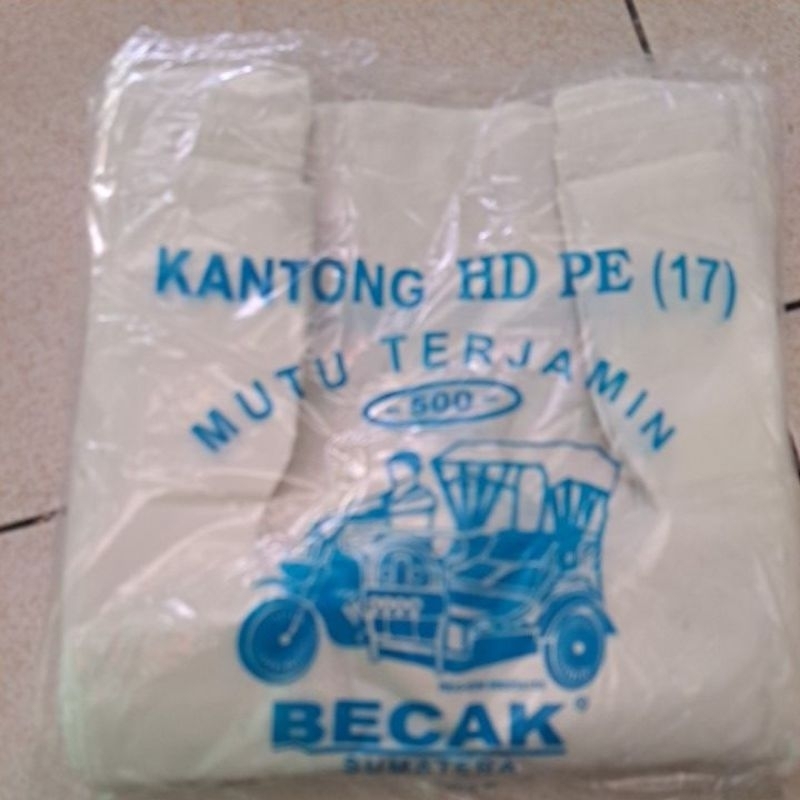 plastik putih susu tebal isi 500gram ukuran 17