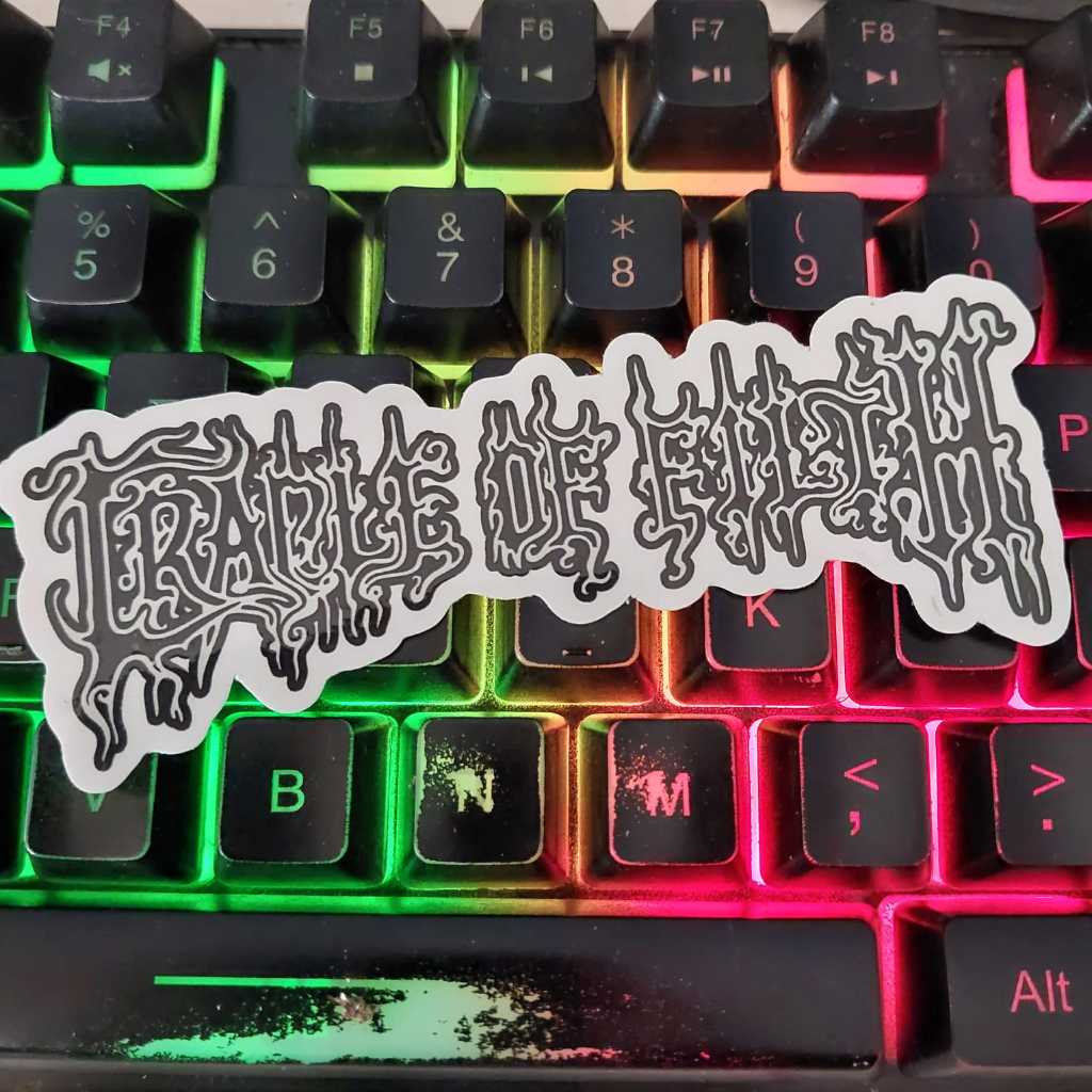 

Stiker Cradle of Filth - Sticker Logo Band Black Metal - Stiker Cutting