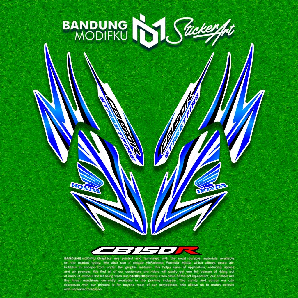 STRIPING CB150R OLD BANDUNG MODIFKU MOTIF 5 TAHUN 2012 - 2013 - 2014 / STIKER CB150 R LAMA / STICKER