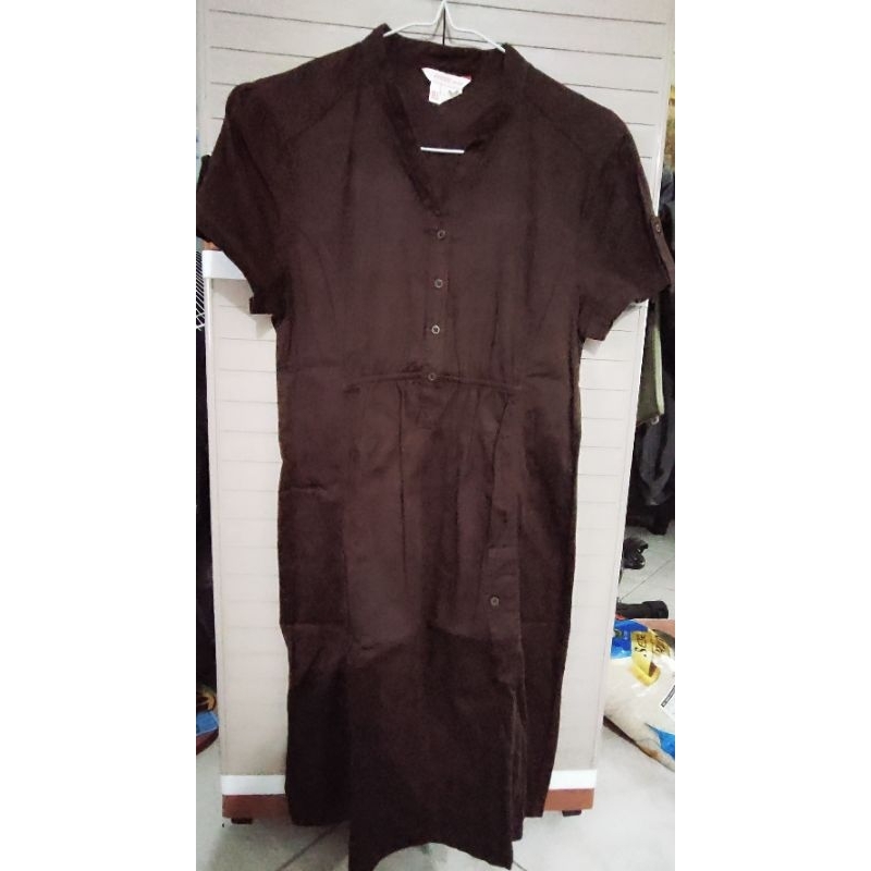 Preloved Dress Coklat Tua