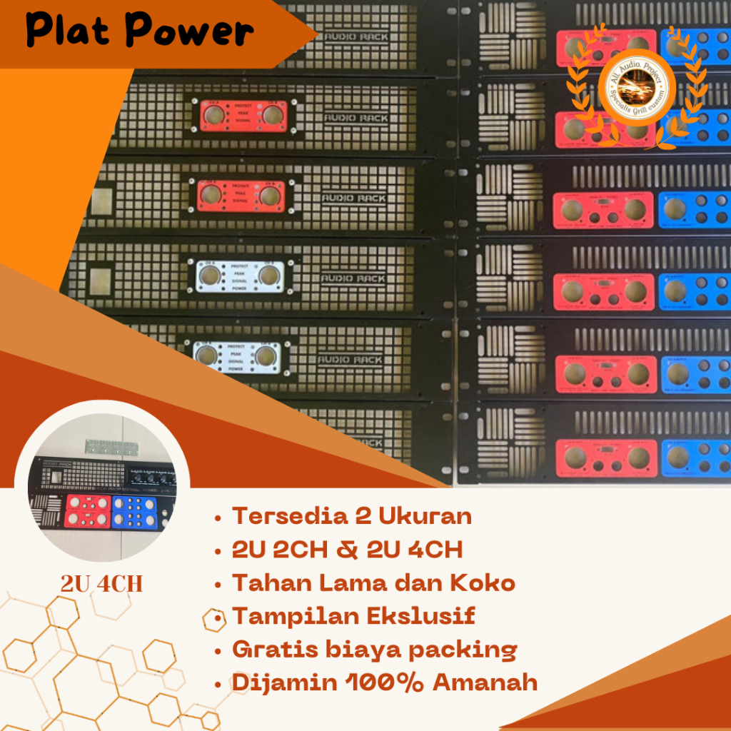Plat Power 2U custom nama