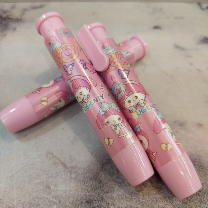 

PENGHAPUS PENSIL MEKANIK KARAKTER KUROMI,CINNAMOROLL,MELODY//ERASER