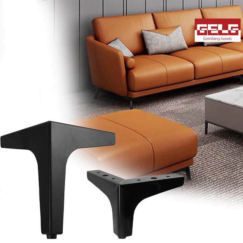kaki sofa besi Kaki Furniture Besi 10cm - 15cm Sofa Besi Kaki Segitiga kaki meja kayu