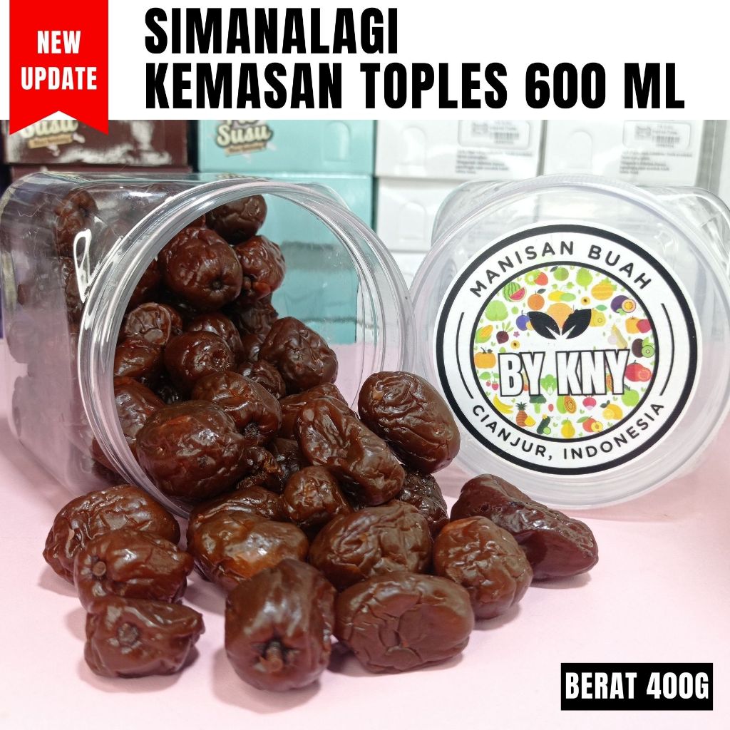 

SIMANALAGI KEMASAN TOPLES 600 ML MANISAN BUAH KERING MANISAN KHAS PONTIANAK MANISAN BUAH CIANJUR BY KNY