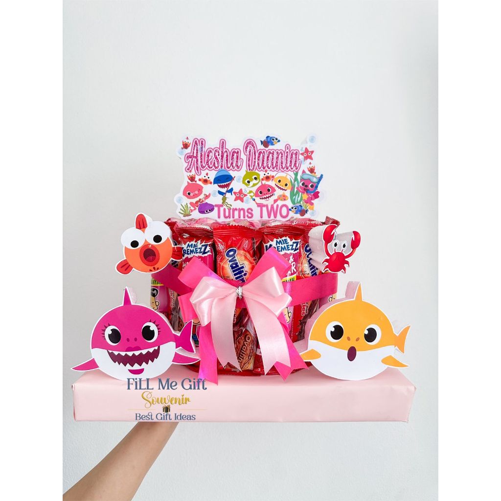 

Baby Shark - Snack Tart Ulang Tahun / Birthday Gift Snack Tower