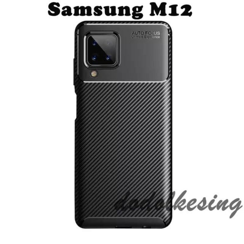 Samsung M12 Soft Case Auto Focus Carbon Beetle Original