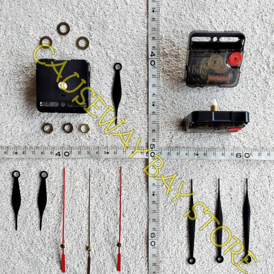 MESIN JAM DINDING SWEEP/LEMBUT/SILENT/BAGUS HEYU 7188