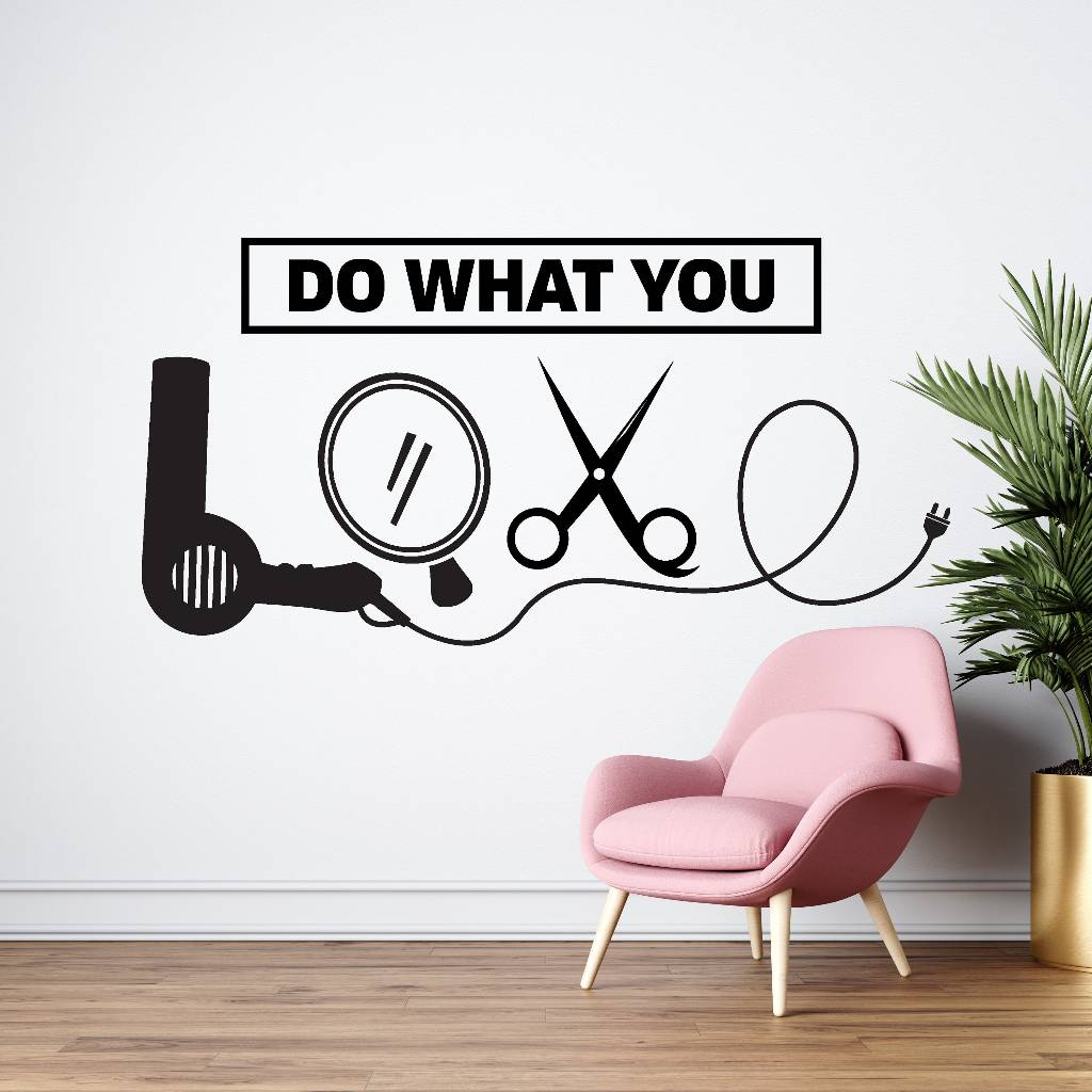 stiker salon kecantikan custom nama / stiker dinding dan kaca termurah