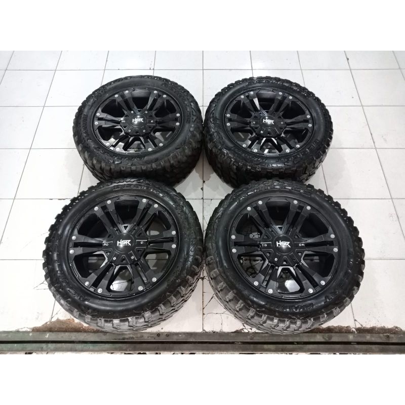 pelek seken hsr mongo r20 pcd 6x114 & 6x139 ban 33x12,5 achilles M/T