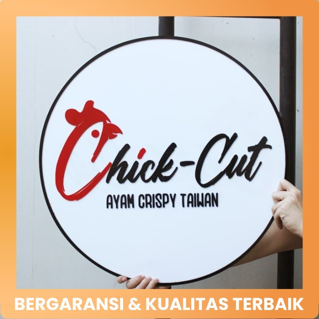 Custom Signage Akrilik Huruf Timbul ( Nama Toko, Logo Toko, Nama PT , Dll )