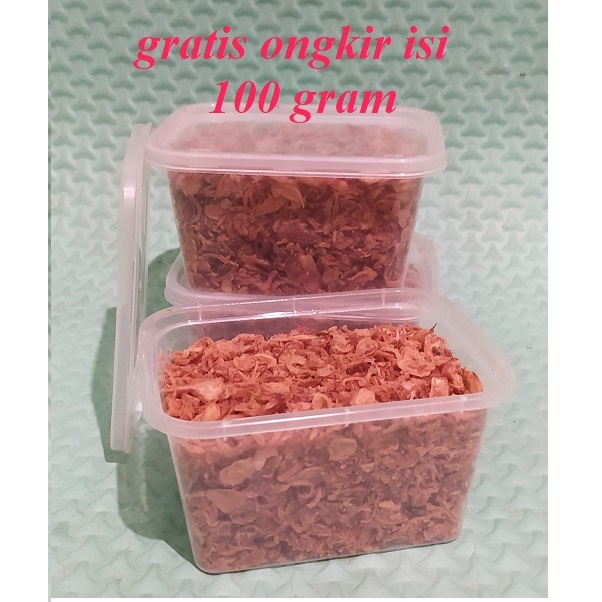 

bawang goreng isi 100 gram wadah box/bawang merah goreng/bawang goreng krispi isi 100