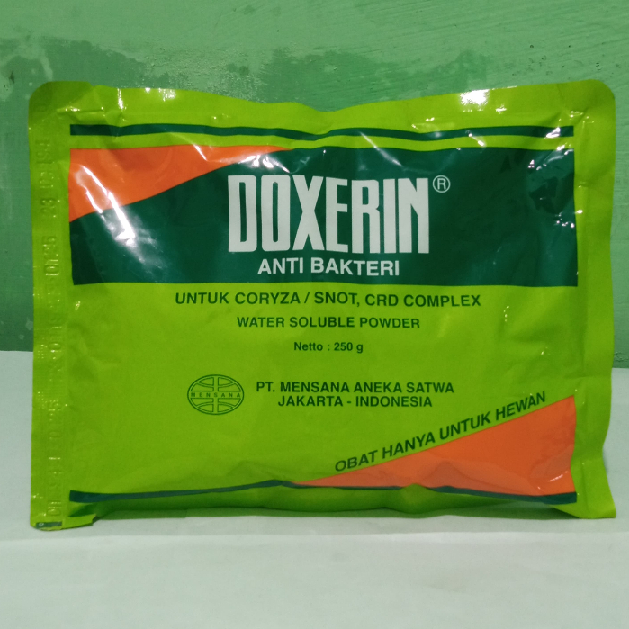 Doxerin 250 gram STANDAR Obat Unggas Ayam Snot Coryza CRD Pernafasan Complex Mensana Artupic