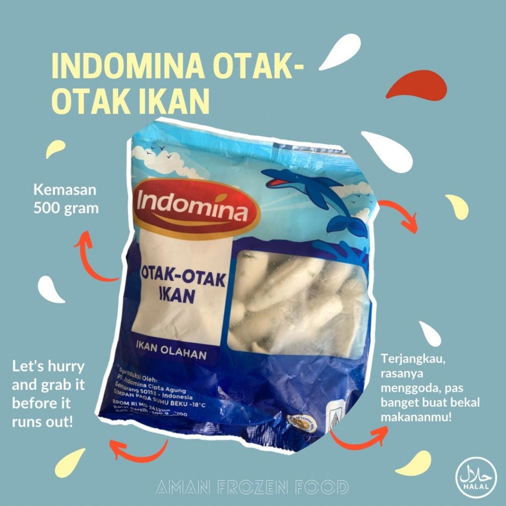 

Indomina Otak Otak Ikan 500gr