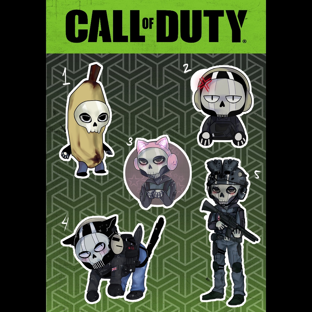 

sticker Ghost COD MW stiker call of duty