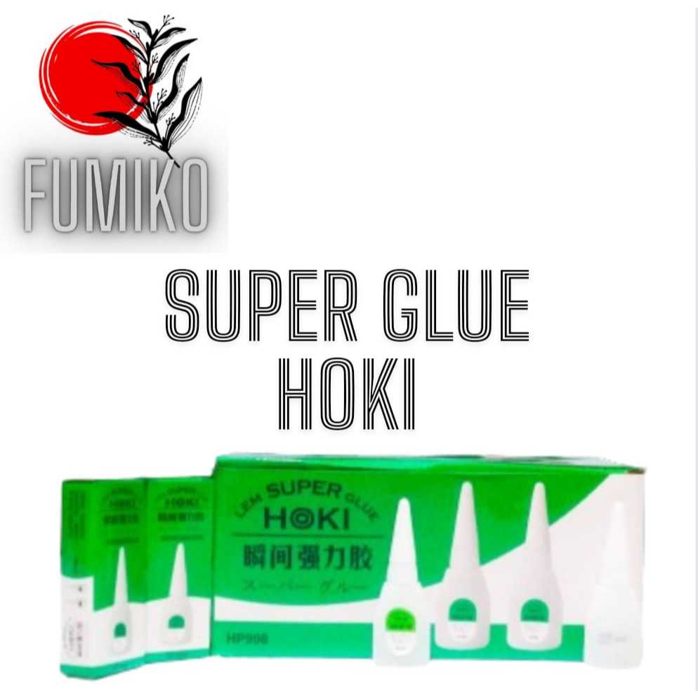 

[GROSIR 1 KOTAK ISI 50PCS] lem super glue HOKI GLUE lem super serbaguna