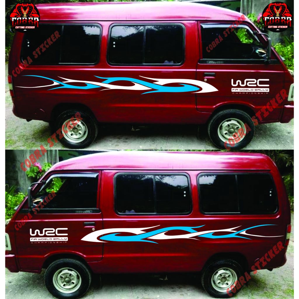 suzuki carry futura list tribal mobil cerry body samping cuting sticker terbaru