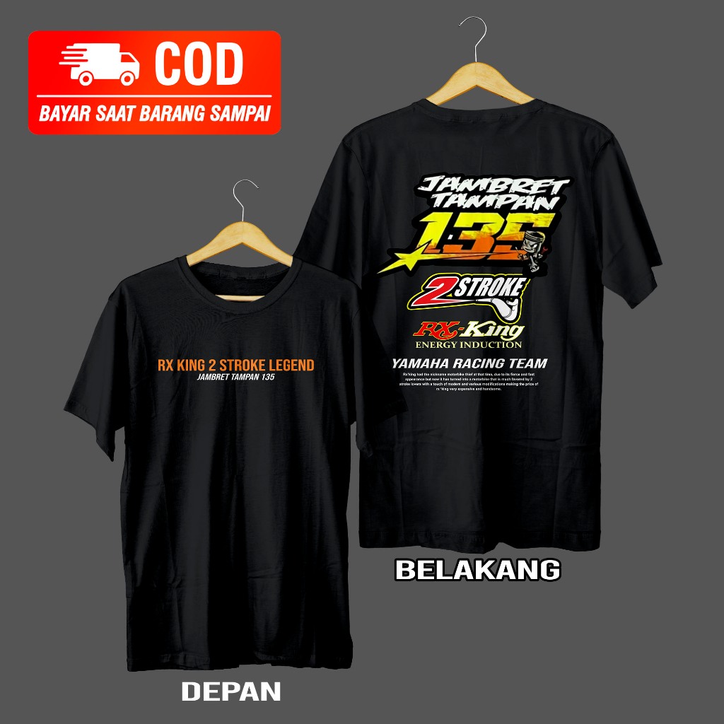 KAOS RX KING TERLARIS JAMBRET TAMPAN | T-SHIRT RXKING 2 STROKE LEGEND JT | Kaos Two Stroke 135cc - K