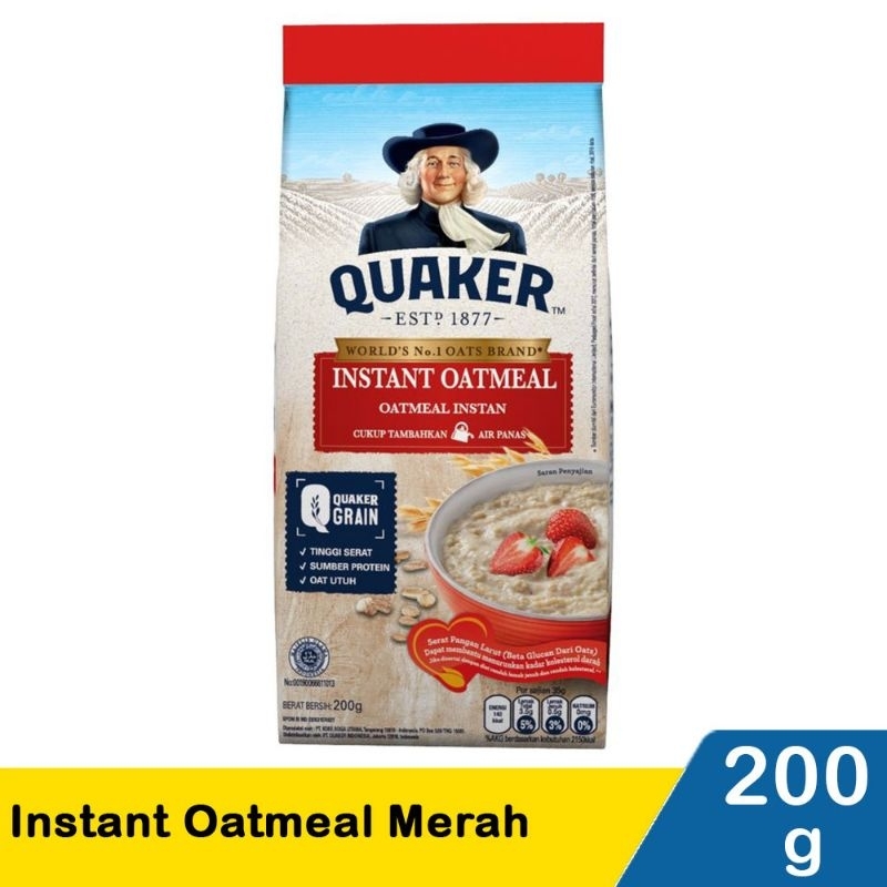 

Quaker Instant Oatmeal Merah 200gr