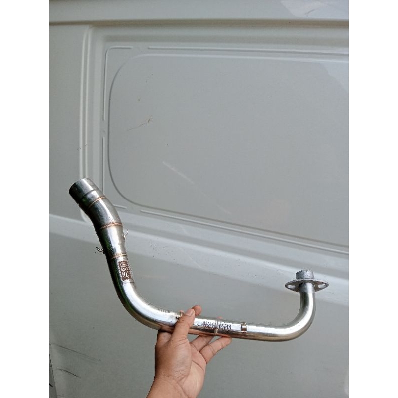 leher knalpot Mio sporty bending inlet 50 mm