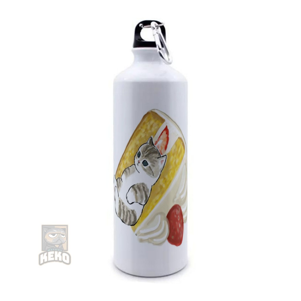 Botol Sport Motif Cat Cake Keko | Botol Sport 750 ml | Tumbler Custom | Tumbler Custom Nama | Tumble