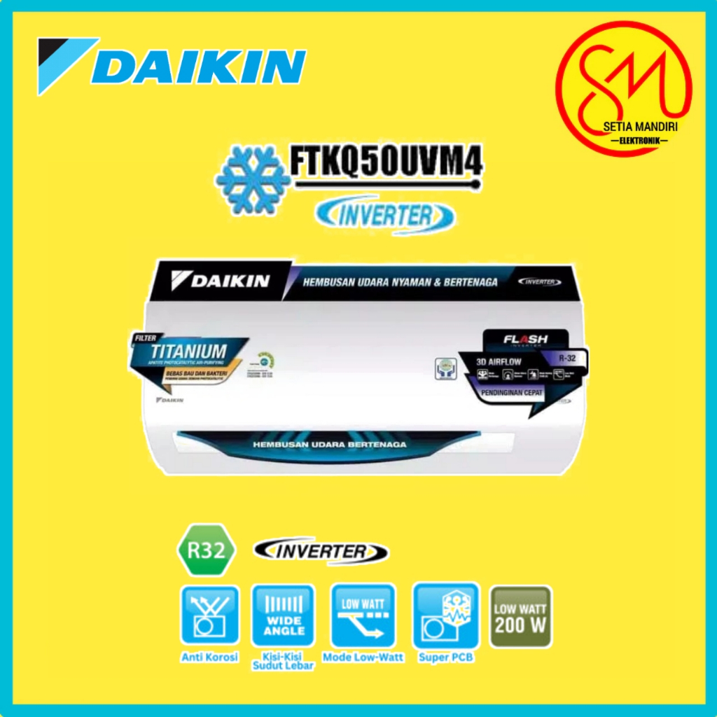 AC DAIKIN 2 PK FTKQ50UVM  FLASH INVERTER Thailand