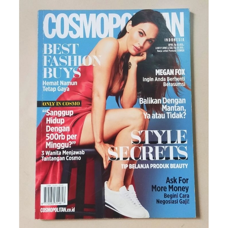 Majalah Cosmopolitan April 2018 : Cover Megan Fox
