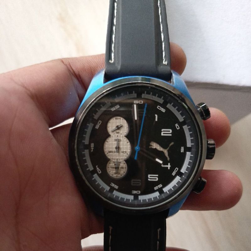 Jam Tangan Chronograph Puma Original preloved second bekas