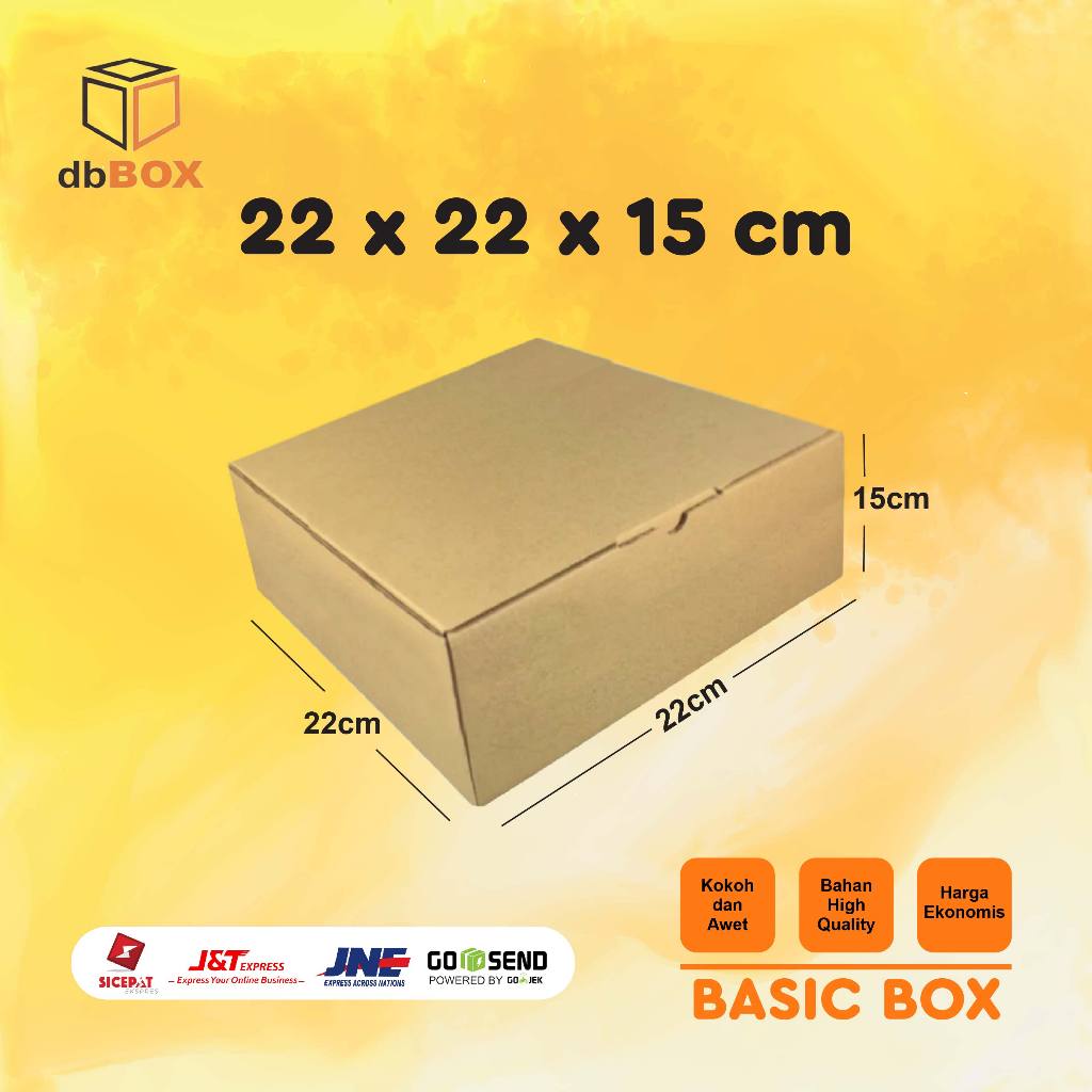 

Kardus 22X22X15 cm --box Die Cut dan easy usage--