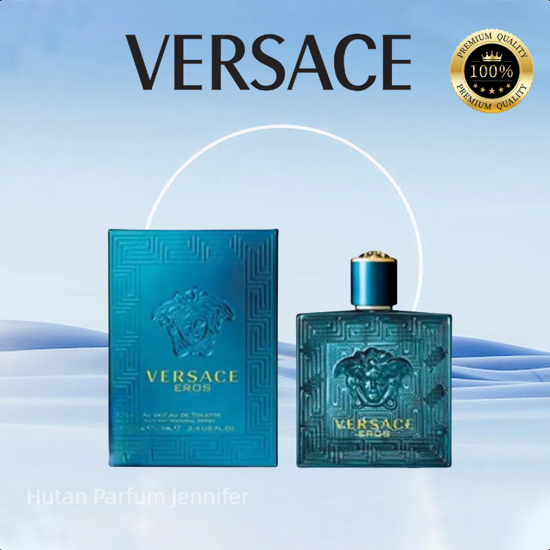 【100% Original】VERSACE (Love Rose)Parfum Tahan Lama/Versace Eros Flame, Pria, Parfume, Vanilla, Vani