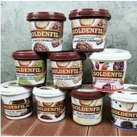 

(PROMO)GOLDENFIL Selai CRUNCHY | CHOCO | HAZELNUT | DARK CHOCO | TIRAMISU | GREENTEA
