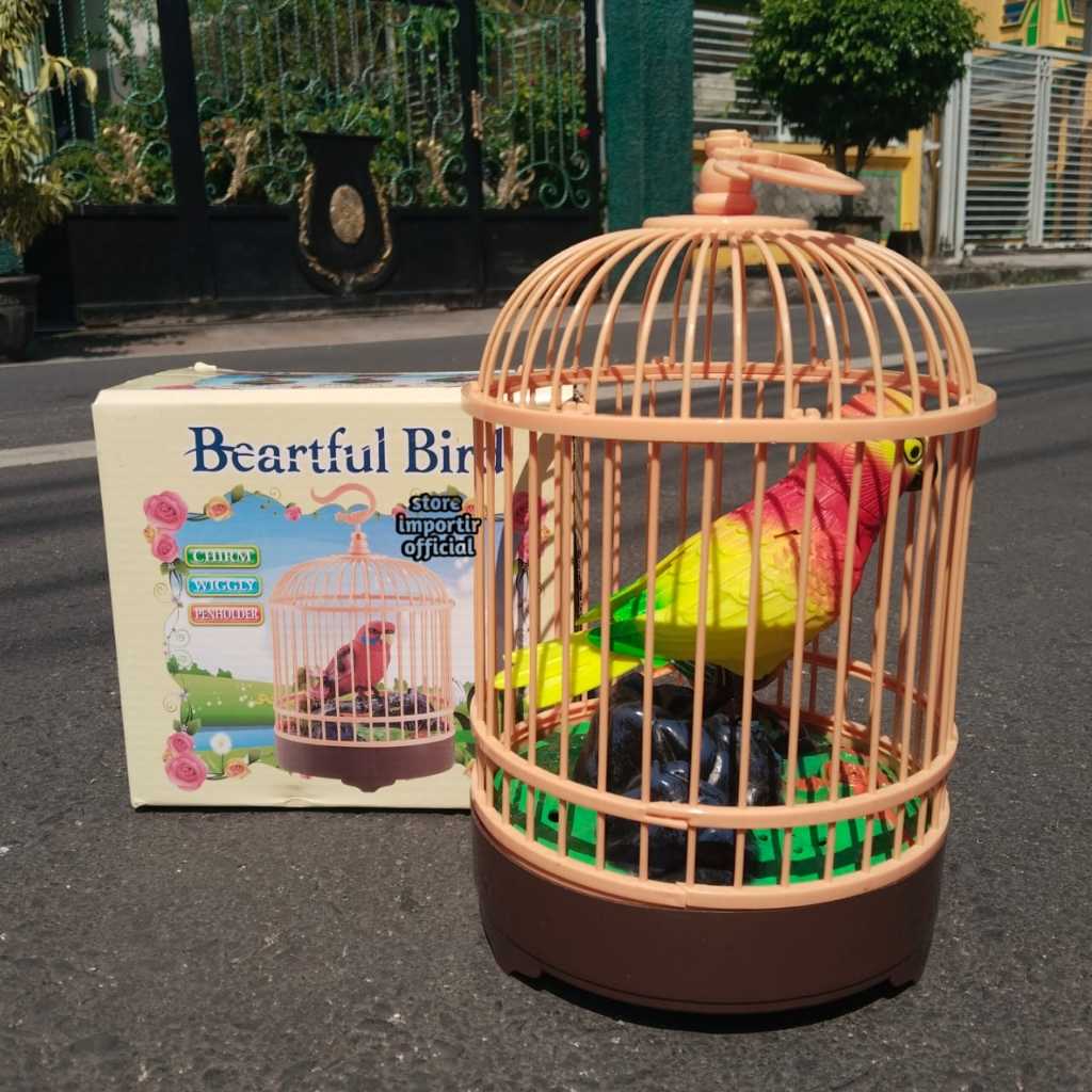 UKURAN PALING BESAR | Mainan Anak Burung Sangkar 915 916 Sensor Beartful Bird Suara Musik Menggunaka