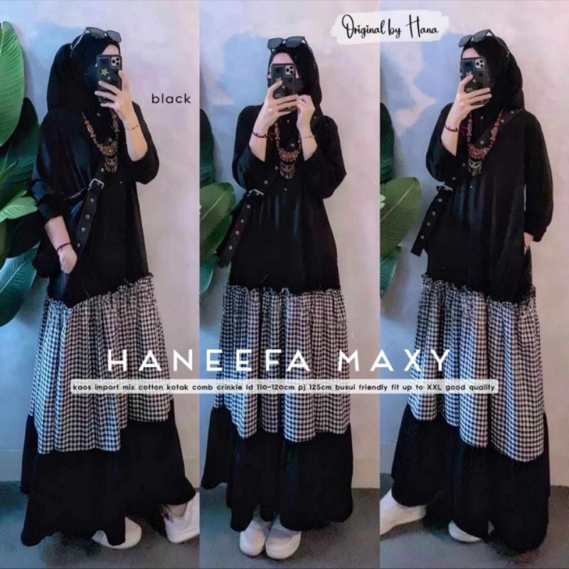Haneefa Maxi Dress Wanita ORI by Hana