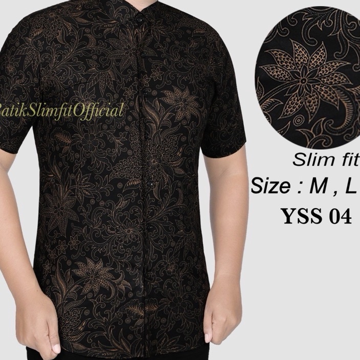 Stok terbaru BATIK LENGAN PENDEK PRIA SLIMFIT asli colin dion