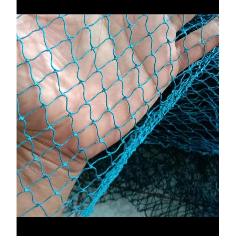 jaring pagar ayam dan kebun ukuran 2x50meter lubang 1inc(bekas nelayan)