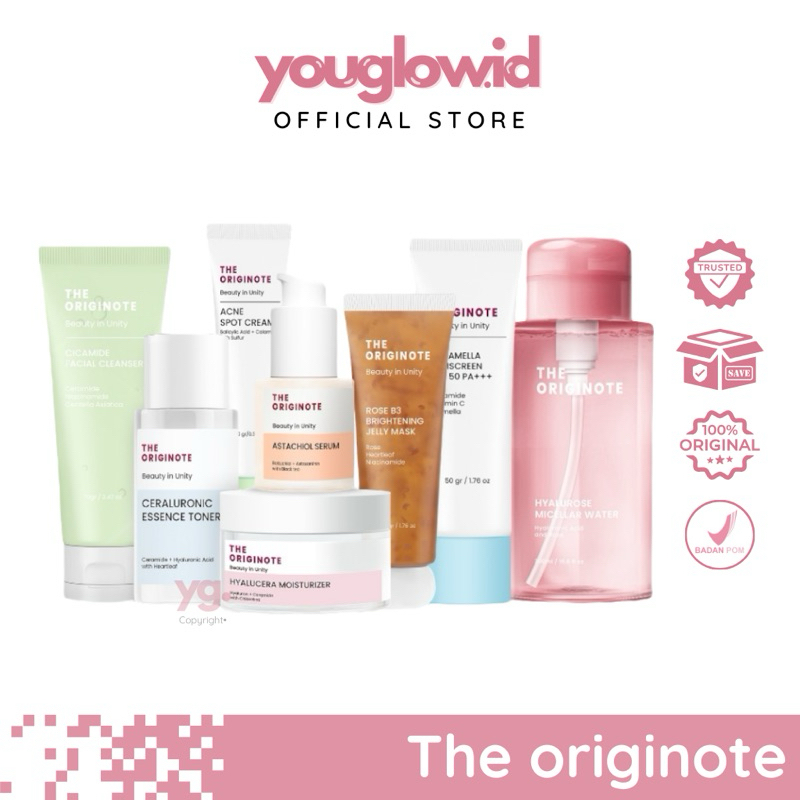 THE ORIGINOTE Hyalucera Moisturizer Gel | Serum Peeling Astachiol Anti Aging B3 Brightening Ceratide