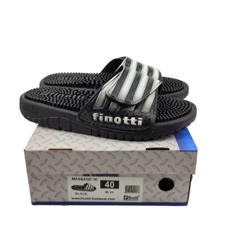 SANDAL KESEHATAN FINOTTI MASSAGE ( 15/16 ) SANDAL SANTAI SANDAL PRIA SENDAL KESEHATAN ( Hitam & Navy