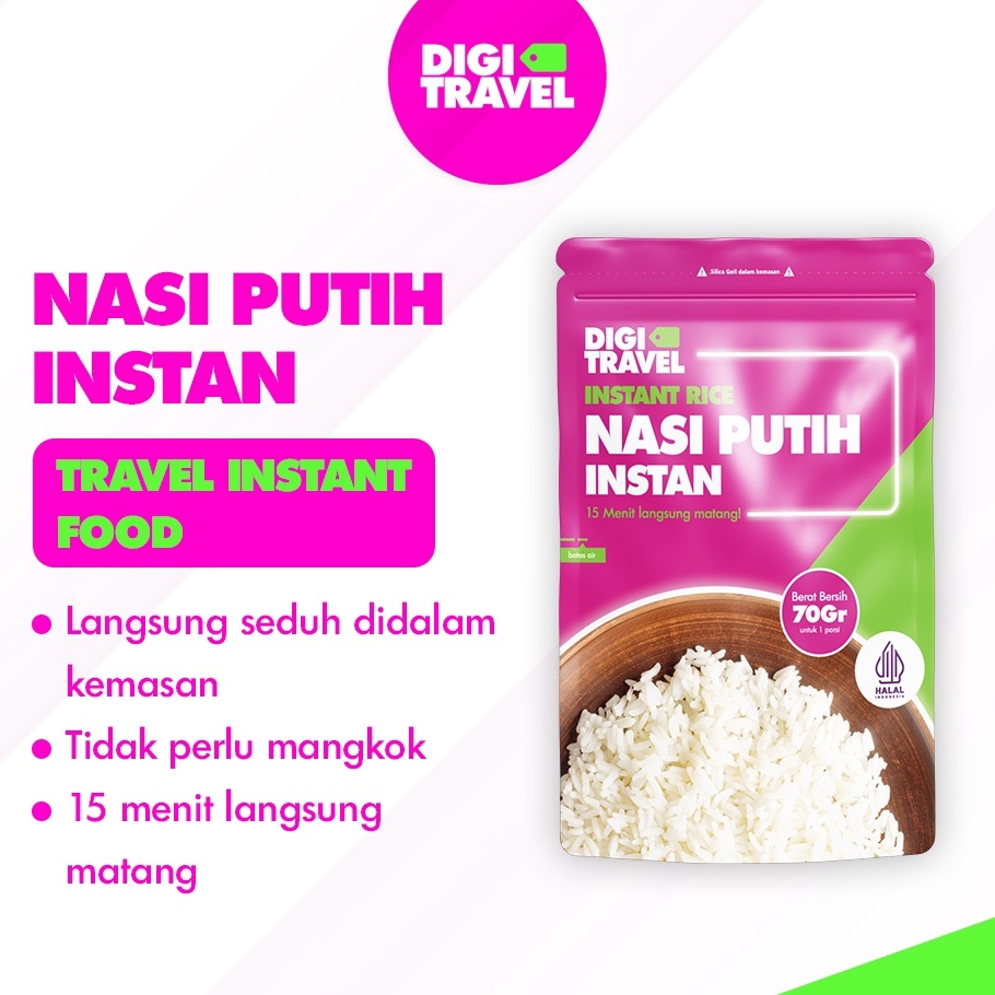 

Terbaru 33 DIGI TRAVEL Nasi Putih Instan Makanan Instan Siap Saji Travel Food Nasi Instan Digi Nasi Instan