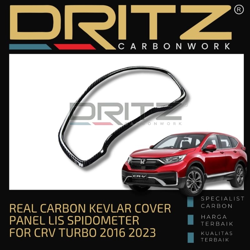 Carbon Kevlar Cover Panel Lis Ring Spidometer List interior HONDA CRV Turbo 2016 2023 Aksesoris Karb