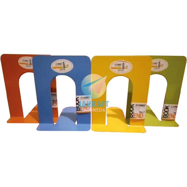 

Special Surprise 2 Pcs Set Book End No7 Stand Pembatas Penahan Buku Warna Warni Murah Tebal Kokoh Seperti LION