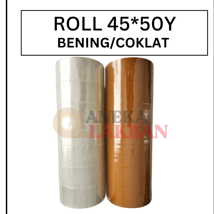 

Terbaik 1 ROLL ISI 6 PCS HORICI LAKBAN OPP BENING COKLAT 2 INCH 45MM x 5 Yard ISOLASI BENING COKLAT TERMURAH