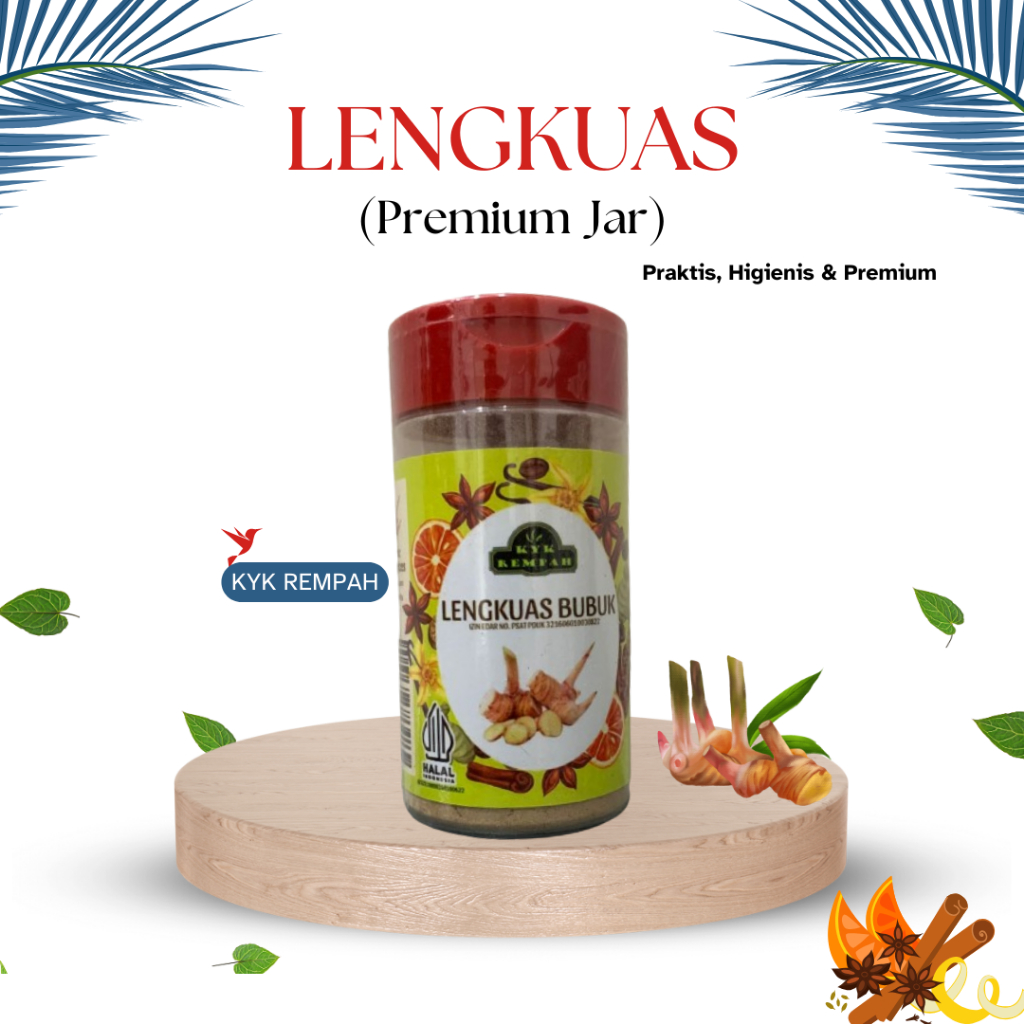 

Laos Bubuk Premium [ JAR ] | Lengkuas Bubuk Bumbu Dapur Praktis