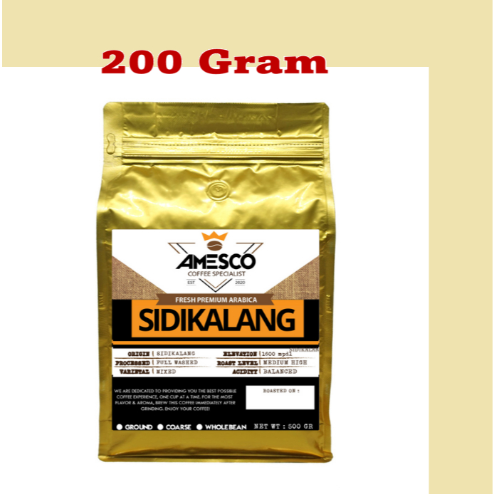

ARABIKA SIDIKALANG 200GR KOPI BUBUK / KOPI BIJI KOPI SIDIKALANG PREMIUM | Kopi Medan Sidikalang